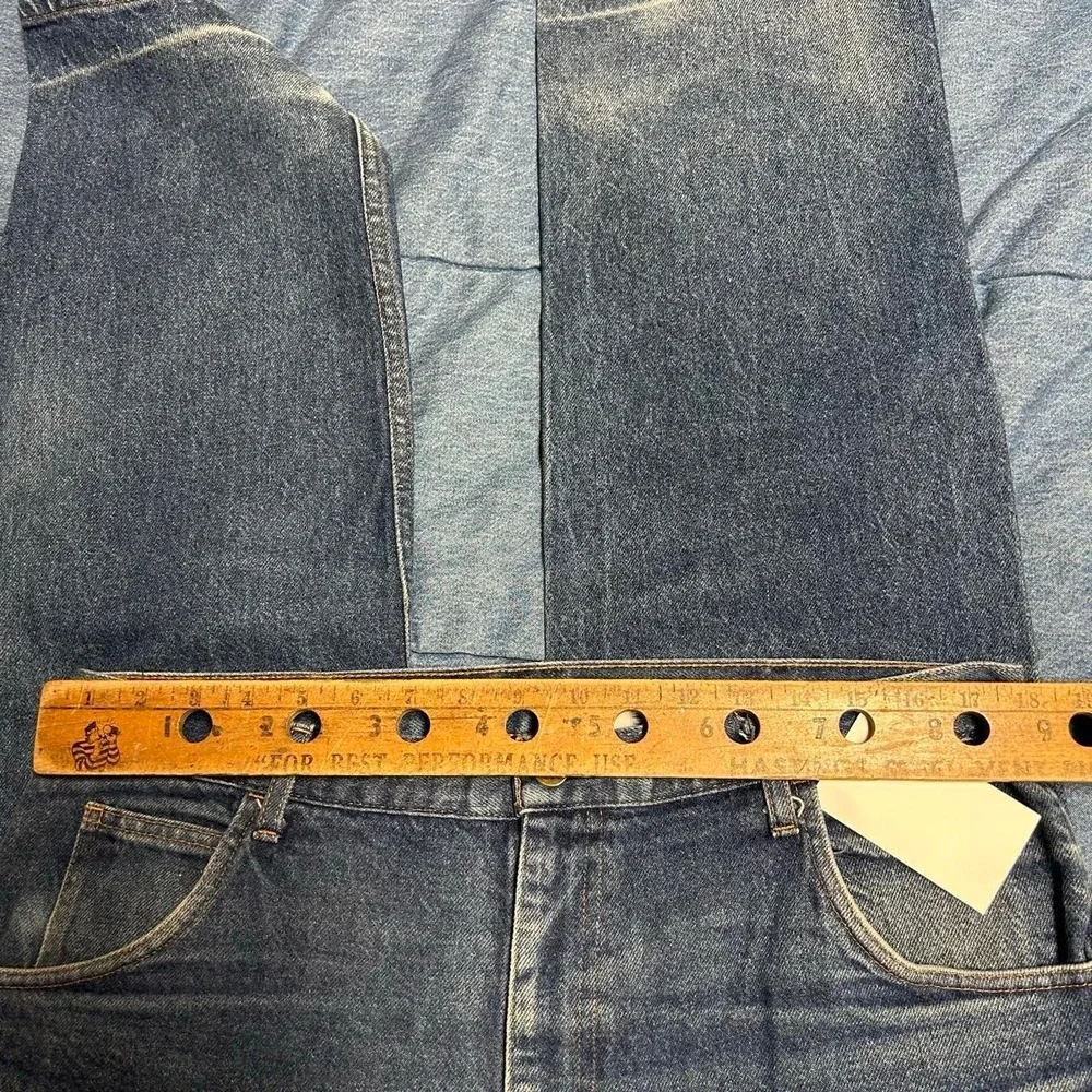 Vintage Field & Forest 90s Dark Wash Faded Honeycomb Jeans 36x36 Mens Blue